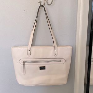 Jones of New York signature tote creamy white
